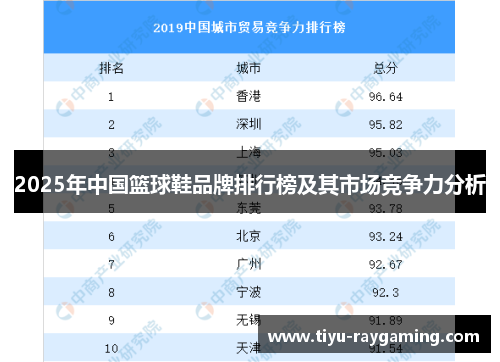 2025年中国篮球鞋品牌排行榜及其市场竞争力分析