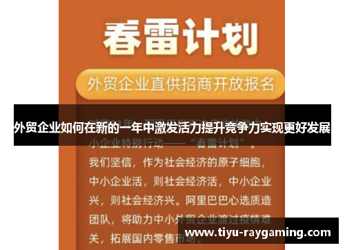 外贸企业如何在新的一年中激发活力提升竞争力实现更好发展
